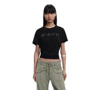 Desigual Damen 25SWTK17 T-Shirt, Black, S