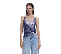Desigual Damen 25SWTK51 T-Shirt, Blue, XL
