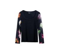 Desigual Damen 25SWTK93 T-Shirt, Black, XS