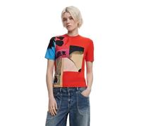 Desigual Damen 25SWTKAL T-Shirt, RED, M