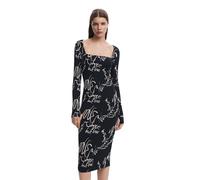 Desigual Damen 25swvk05 Lässiges Kleid, Schwarz, XL EU