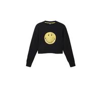 Desigual Damen Black Sweat_smiley 2000 Black Sweater, Schwarz, L EU