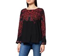 Desigual Damen Blouse LUMBE Bluse, Schwarz (Negro 2000), X-Small (Herstellergröße: XS)
