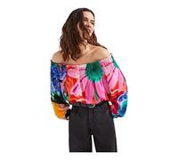 Desigual Womens Travis Bluse, Multicolor, S