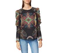 Desigual Damen Bluse „Ravvel“ by M. Christian Lacroix - Schwarz mit Muster 21WWBW242000 GR. M