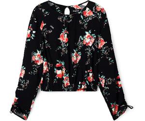 Desigual Damen Bluse - Schwarz, Blumenmuster 22WWBW152000 GR. S