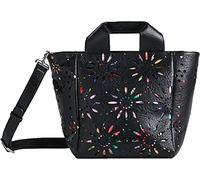 Desigual Damen Bols_dandelion Valdivia Shopping Bag, Schwarz, Einheitsgröße EU
