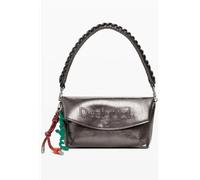 Desigual Schultertasche Umhängetasche Half Logo Trokel Shoulder Bag Brushed Silver bronze