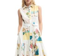 Desigual Damen Colle Kleid, blau, Small