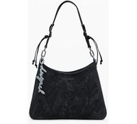 Desigual Umhängetasche Schultertasche Romeo Floral Manaos 2.0 Crossbody Bag Black schwarz