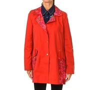 Desigual Damen Delphine Trenchcoat (38), rot, 36
