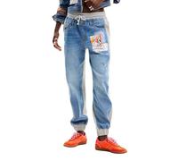 Desigual Damen Denim_Jogger Pants, Blau, XS EU