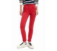 Desigual Damen Denim_lia 3061 Casual Pants, Rot, 36 EU