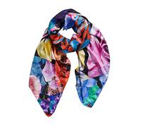 Desigual Damen Fou_carre Patch Lacroix Mode-Schal, Schwarz, U EU