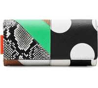 Desigual Damen Geldbörse - Bunte Kunstleder-Geldbörse im Patchwork-Design 23SAYP232000
