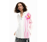 Desigual Damen Gloss T-Shirt, weiß, X-Large