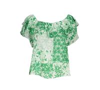 Desigual Boho Chic Bluse von in Grün mit Patchwork und Off-S - Größe: XS