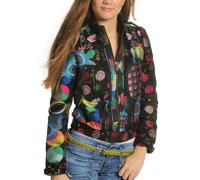 Desigual Damen Jacke 10E2980, Gr. 44, Schwarz (NEGRO2000)