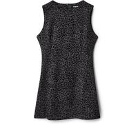 Desigual Damen Kleid - Schwarzes Kleid mit Animal-Print 22WWVW282022 GR. M