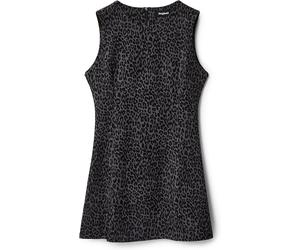 Desigual Damen Kleid - Schwarzes Kleid mit Animal-Print 22WWVW282022 GR. M