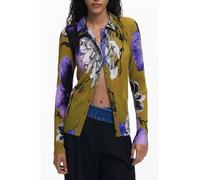DESIGUAL CAMICIA MANICHE LUNGHE DONNA VERDE