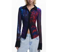 DESIGUAL CAMICIA MANICHE LUNGHE DONNA NERO