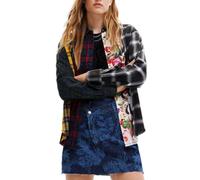 Desigual Damen Mehrfarbiges Patchwork-Hemd M