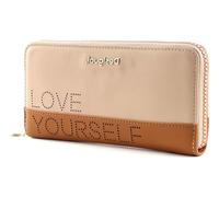 Desigual Damen Mone_rhapsody Zip Around Geldbörse, Braun-Beige, 2x9.5x19 cm