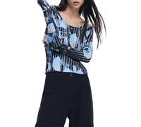 Desigual Damen Nuuk Sweatshirt, blau, 38