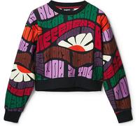 Desigual Damen Pullover - Bunter Pullover mit Retro-Print 22WWSK399019 GR. M
