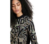 Desigual Damen Pullover „Estrasburgo“ - Schwarz gemustert 21WWJF209019 GR. L