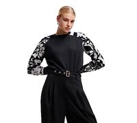 Desigual Damen Pullover_Limpopo Sweater, Schwarz, XL EU