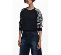 Desigual Damen Pullover Schwarz Bluse - Größe: M