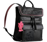 Desigual Damen Rucksack schwarz/pink/rot One Size