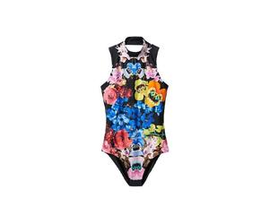 Desigual Damen Schwarz MultiÄrmelloses Oberteil L