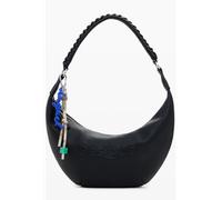 Desigual Umhängetasche Schultertasche Zante Half Logo Crossbody Bag Black schwarz