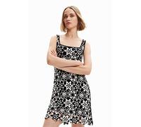 Desigual Damen Sommerkleid schwarz/naturweiß S