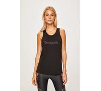 Desigual Damen Sport T-Shirt - Schwarz mit dekorativen Nähten 19WOTK02 GR. L