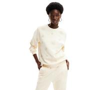 Desigual Damen Sweat_joyta Sweater, Weiß, XXL EU
