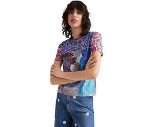 Desigual Damen T-Shirt „Orana Gauguin“ - Mehrfarbig 22SWTKAG GR. XL