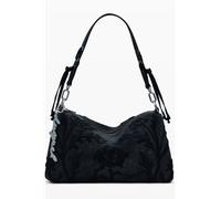 Desigual Handtasche Umhängetasche Bergamo Floral Shoulder Bag Black schwarz