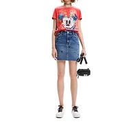 Desigual Damen Ts_mickey Crash T Shirt, Rot, S EU