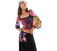 Desigual Damen Tüllshirt „TS Purple“ by M. Christian Lacroix - Mehrfarbig 22SWTK98 GR. XS