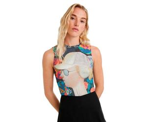 Desigual Damen Unterhemd Schwarz 343606 XL