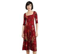 Desigual Damen Vest_Bloemen Casual Dress, Rot, M EU