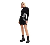 Desigual Damen Vest_jonquera- Lacroix Dress, Schwarz, L EU