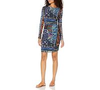 Desigual Damen Vest_lettering 2000 Dress, Schwarz, S EU