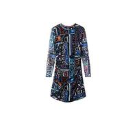 Desigual Damen Vest_lettering 2000 Dress, Schwarz, XL EU