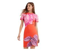 Desigual Damen Vest_luz Lässiges Kleid, Orange, S EU