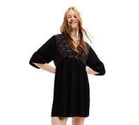 Desigual Damen Vest_marian, 2000 Black, Casual Dress, Schwarz, XS EU